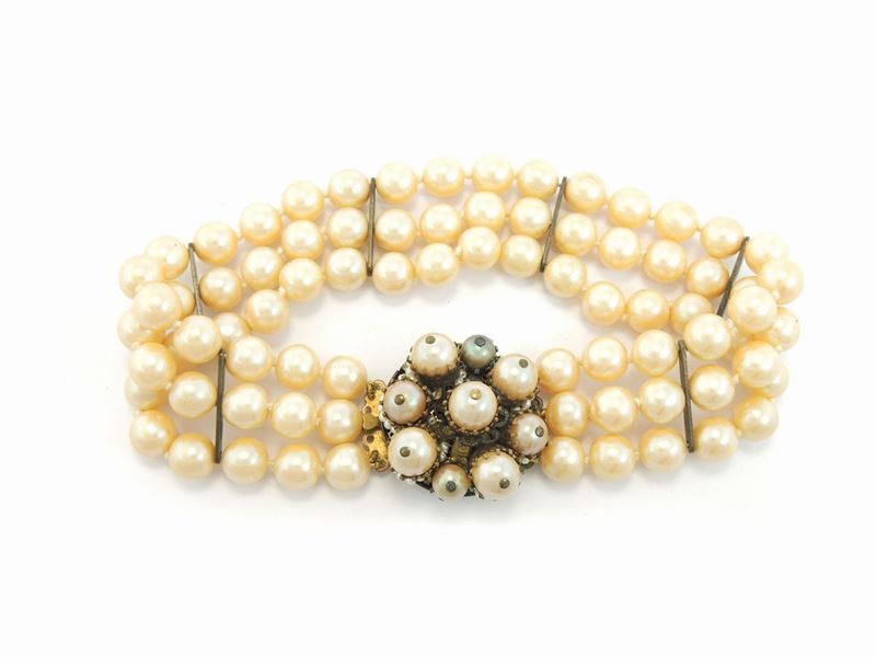 Choker in Perle Simulate