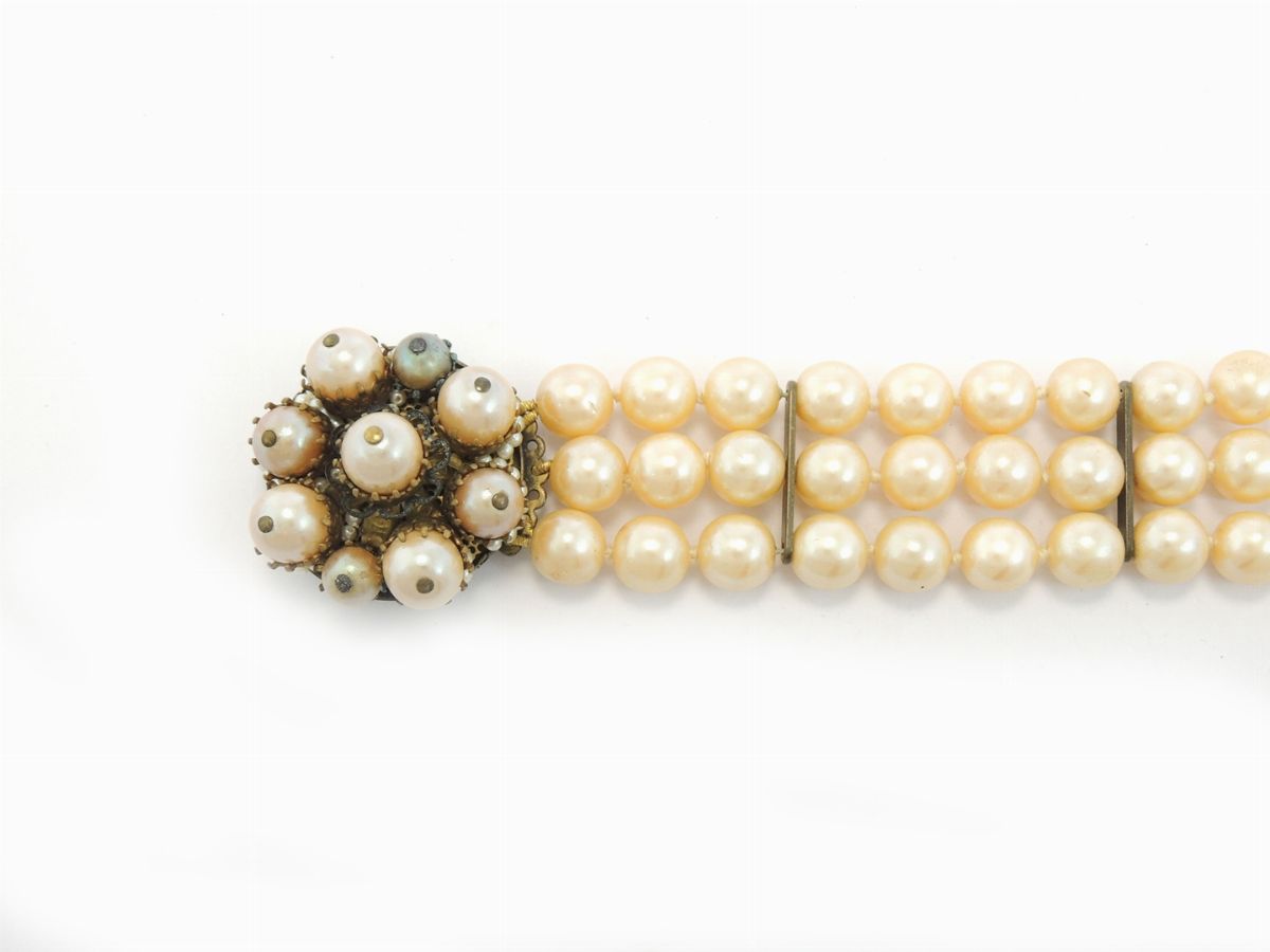 Choker in Perle Simulate