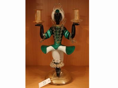 Candelabro in Vetro di Murano, Manifattura M. Radioli