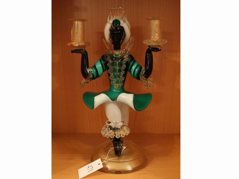 Candelabro in Vetro di Murano, Manifattura M. Radioli