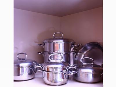 Batteria di Pentole in Acciaio Inox
