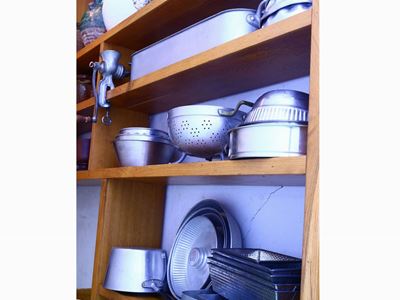 Lotto di Oggetti da Cucina in Alluminio