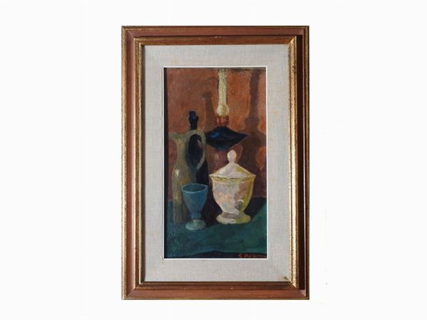 Guido Peyron : Still Life  ((1898-1960))  - Auction House sale: Art and Design in "Horto Antico" villa - III - III - Maison Bibelot - Casa d'Aste Firenze - Milano