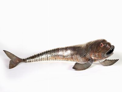 Grande Pesce Soprammobile in Argento