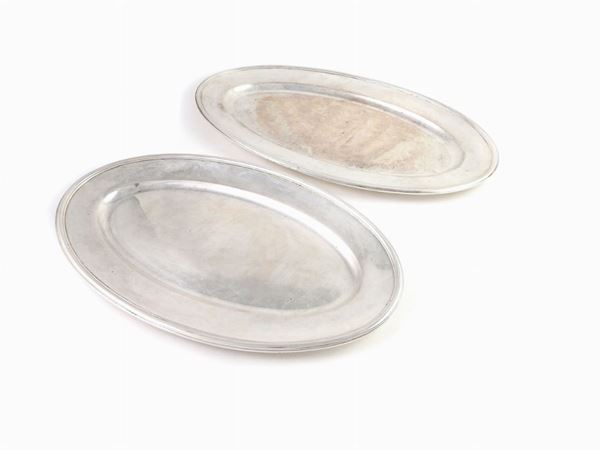 Two Silver Trays