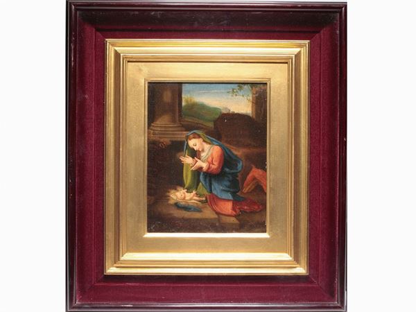 Da Antonio Allegri, detto Correggio : Nativity  (19th/20th Century)  - Auction Furniture and Oldmaster painting / Modern and Contemporary Art - I - Maison Bibelot - Casa d'Aste Firenze - Milano
