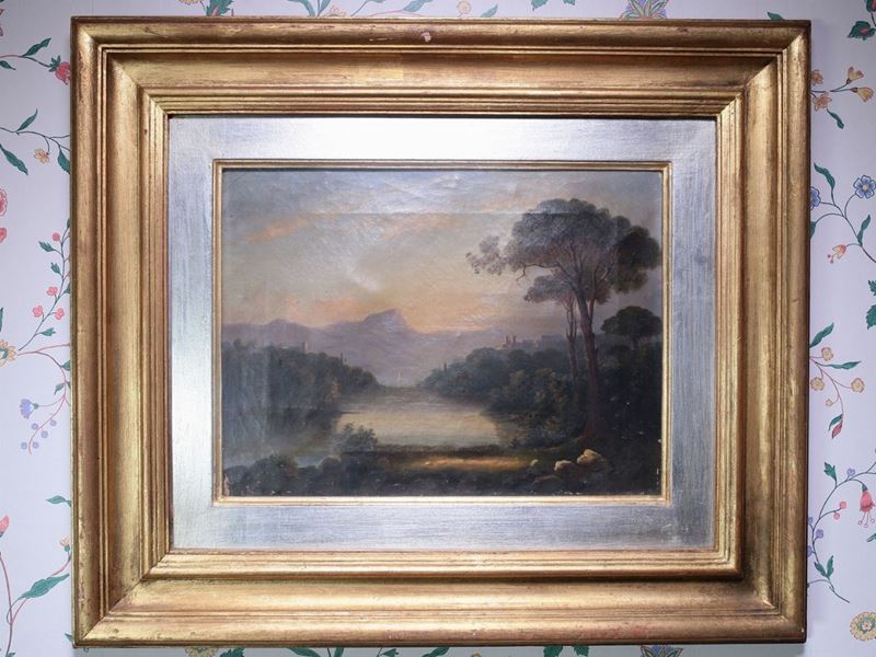 Scuola Toscana della Fine del XIX Secolo - Paesaggio Fluviale