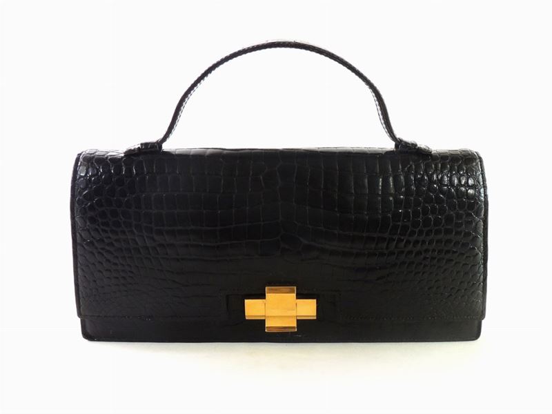 Borsa a Mano in Coccodrillo Nero, Hermés