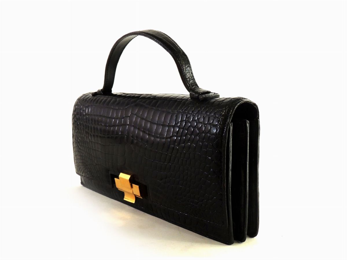 Borsa a Mano in Coccodrillo Nero, Hermés