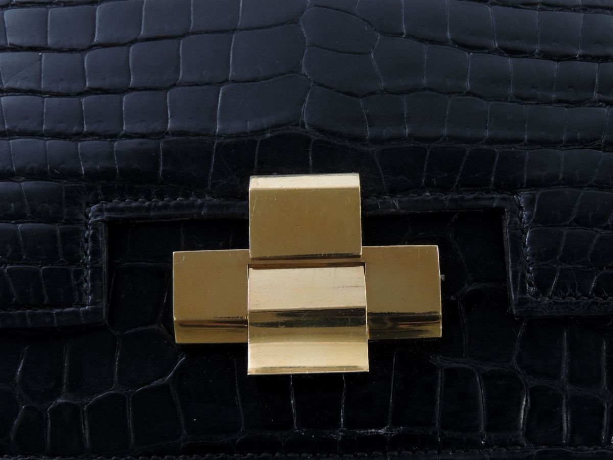Borsa a Mano in Coccodrillo Nero, Hermés