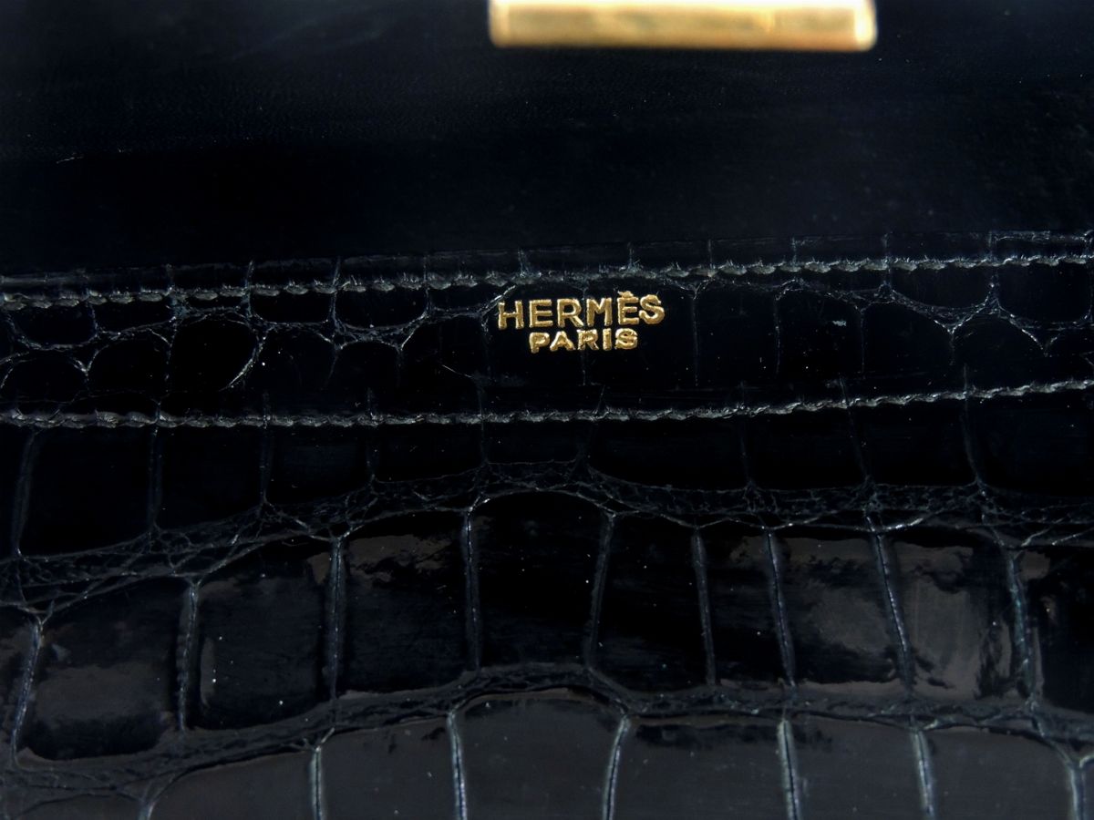 Borsa a Mano in Coccodrillo Nero, Hermés