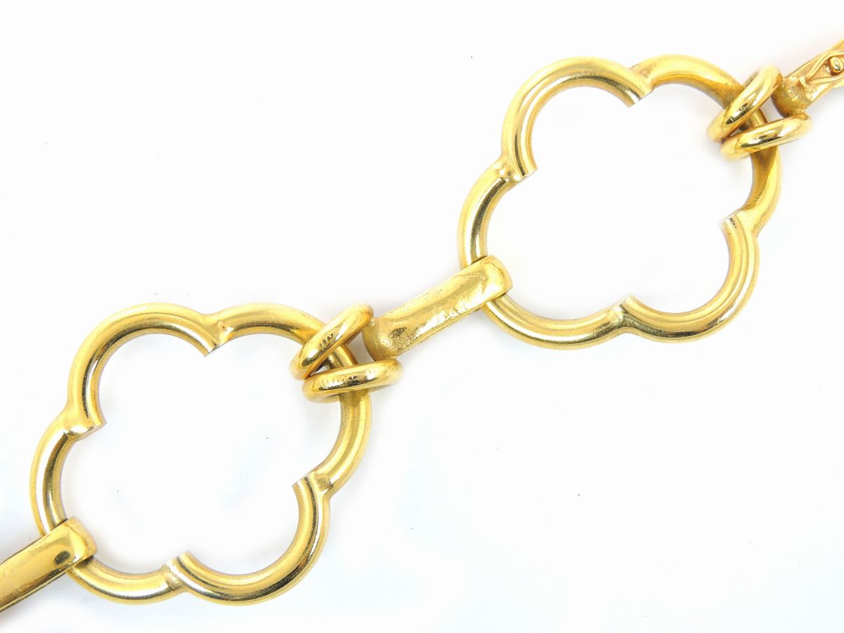 Bracciale in Metallo Dorato e Satinato, Bijoux Cascio