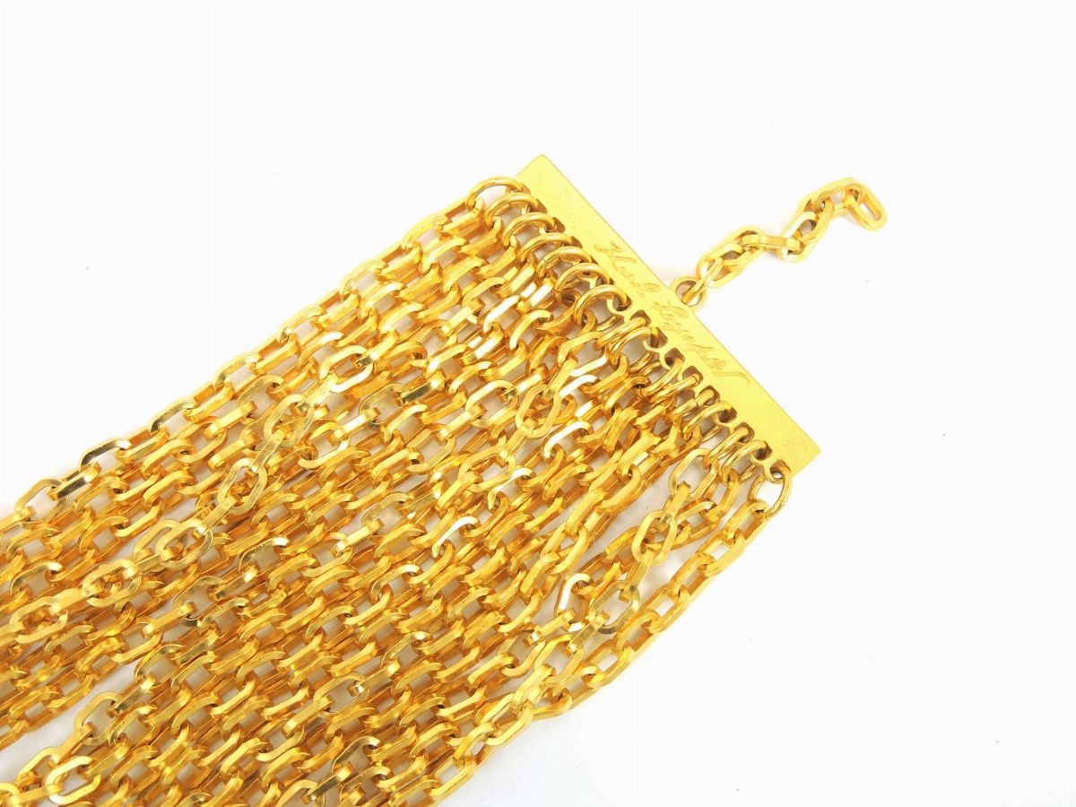 Bracciale in Metallo Dorato, Karl Lagerfeld
