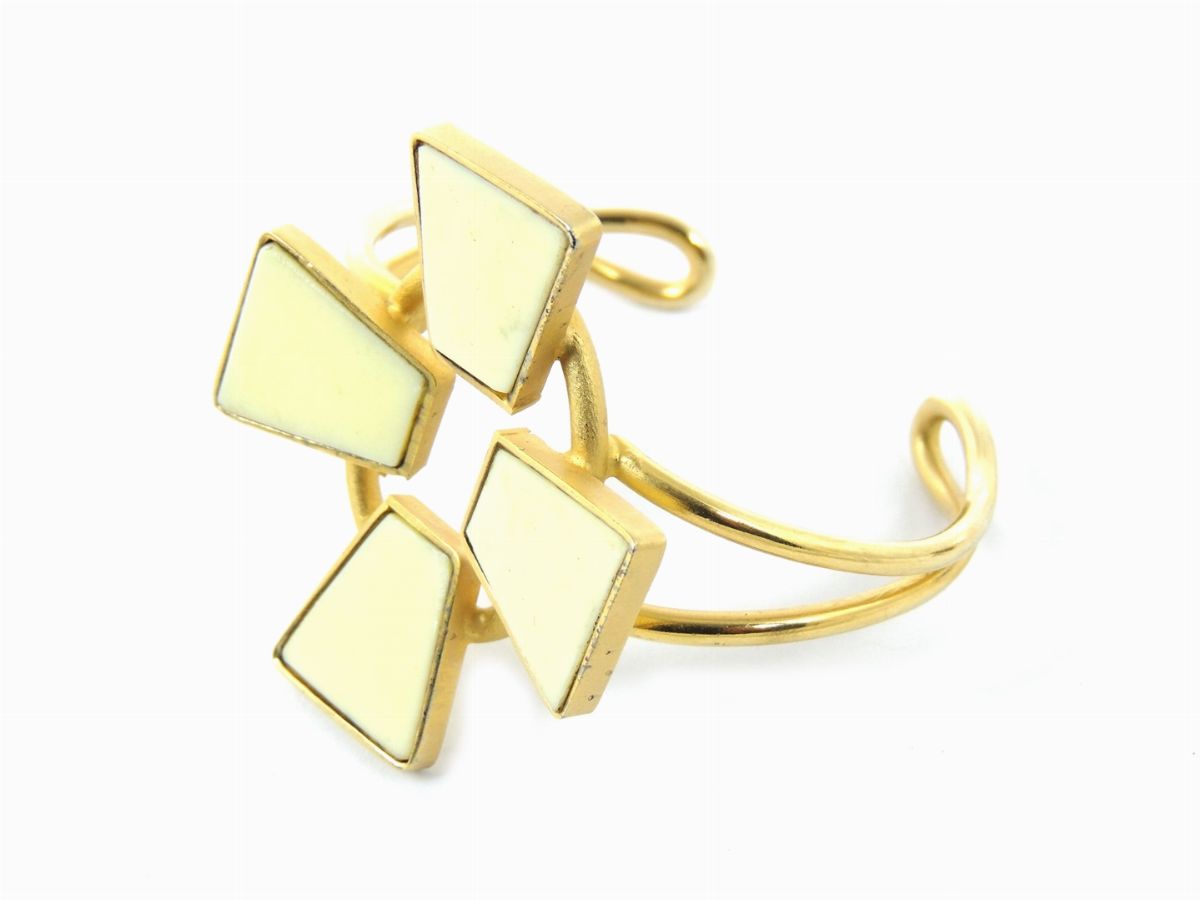 Bracciale in Metallo Dorato e Resina, Bijoux Cascio