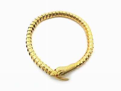Collana Animalier in Metallo Dorato