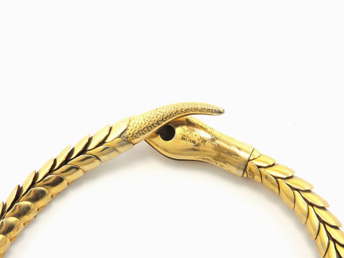 Collana Animalier in Metallo Dorato