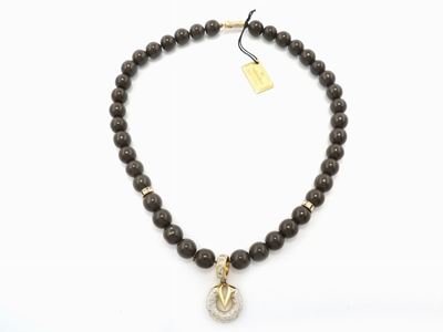 Collana in Vetro Marrone, Valentino