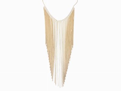 Collana in Metallo Dorato e Strass