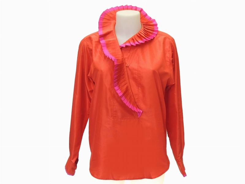 Camicia in Seta Rossa, Kenzo