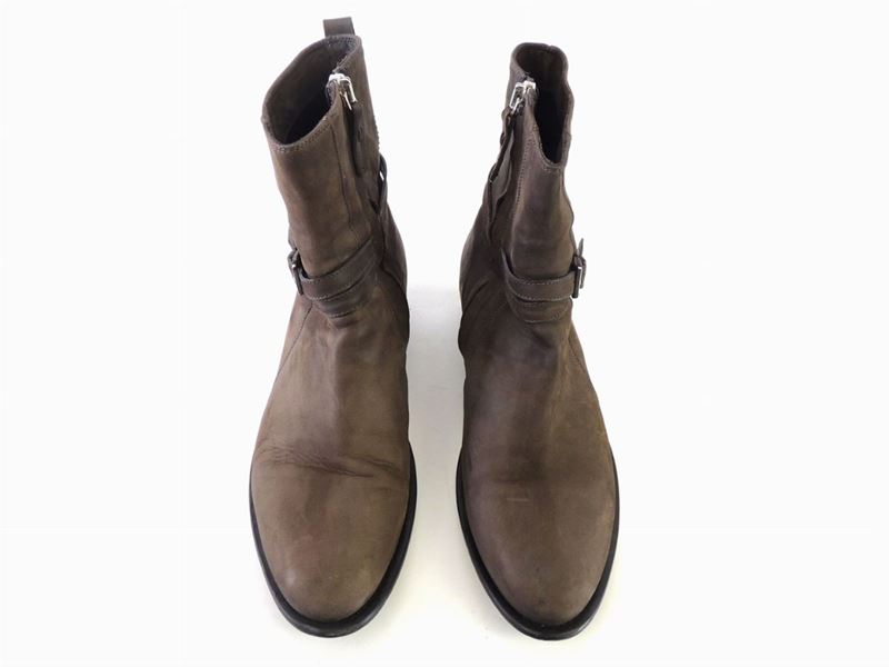 Paio di Stivaletti da Uomo in Camoscio Marrone, Dior