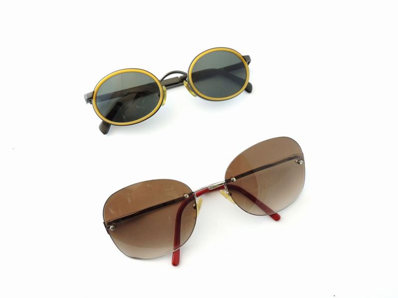 Due Paia di Occhiali Sa Sole, Valentino e Emporio Armani