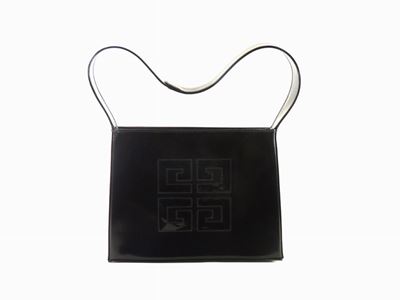 Borsa a Mano in Pelle Lucida Nera, Givenchy