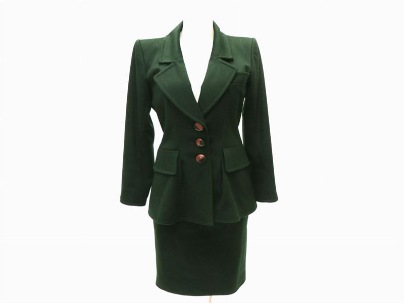Completo in Lana Verde, Yves Saint Laurent