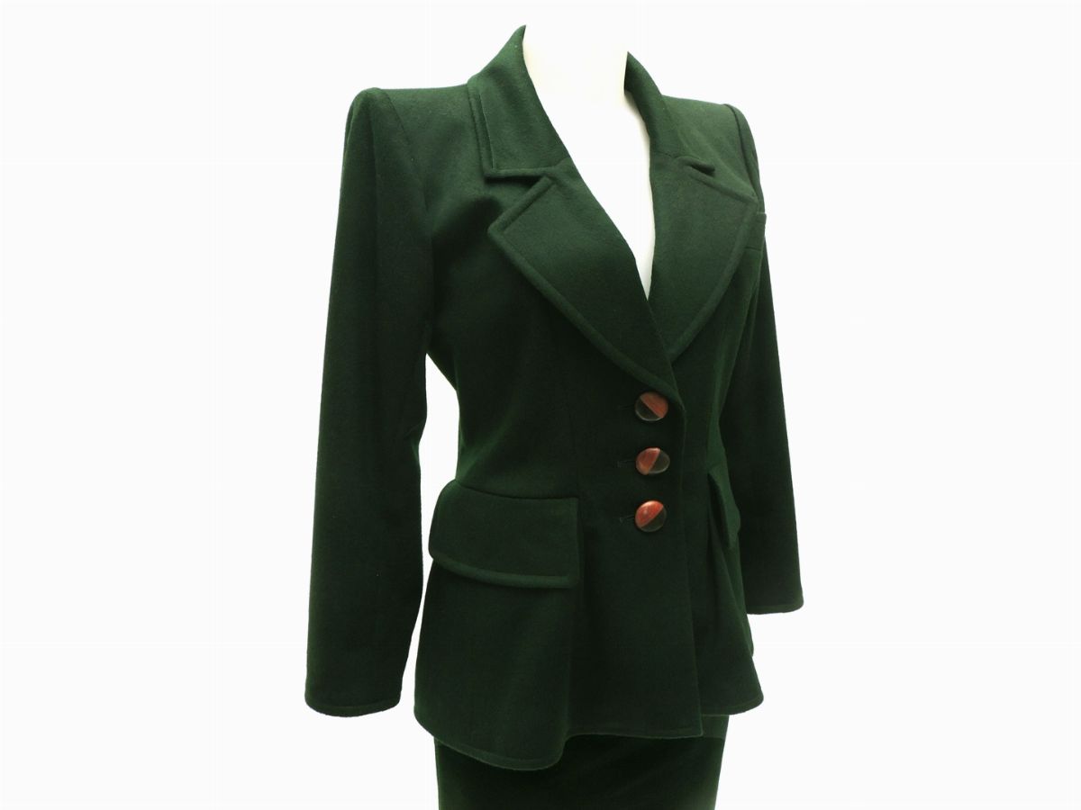 Completo in Lana Verde, Yves Saint Laurent