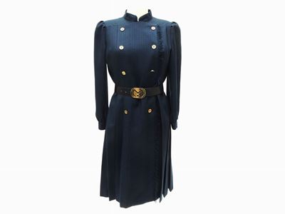 Abito in Cashmere Scozzese Blu e Verde, Mila Schön