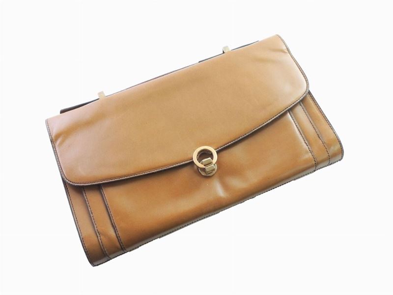 Borsa a Mano in Pelle Color Senape, Mila Schön