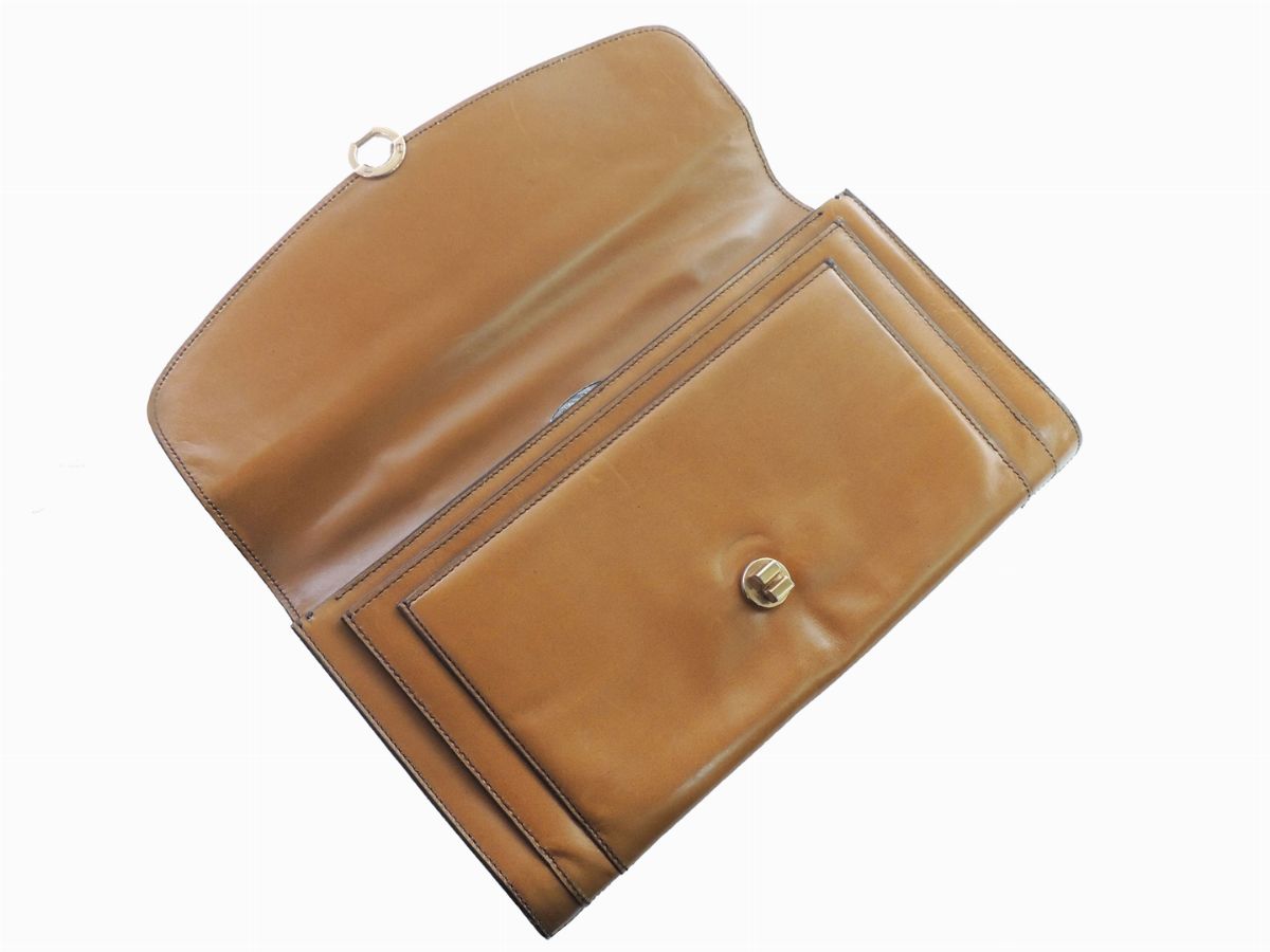 Borsa a Mano in Pelle Color Senape, Mila Schön