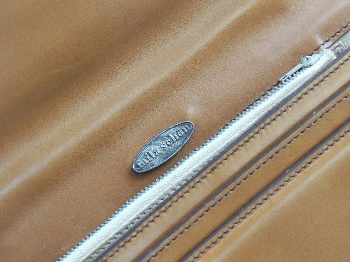 Borsa a Mano in Pelle Color Senape, Mila Schön