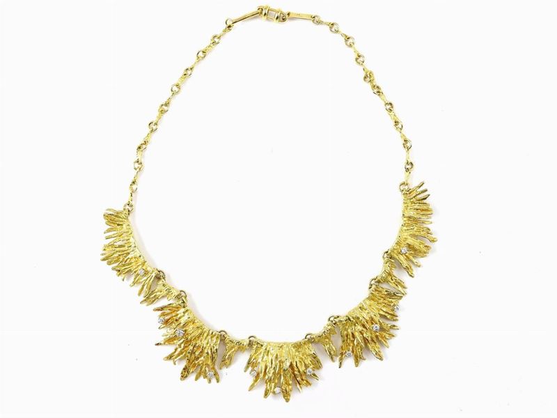 Collier Luigi Quaglia in Oro Giallo e Diamanti