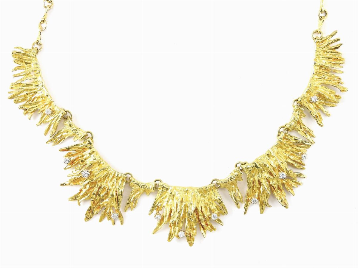 Collier Luigi Quaglia in Oro Giallo e Diamanti