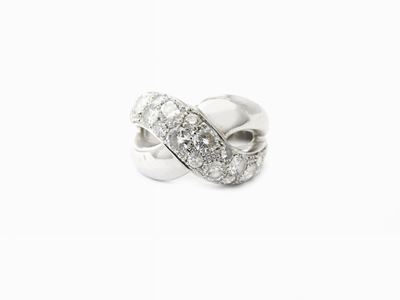 Anello in Oro Bianco con Diamanti