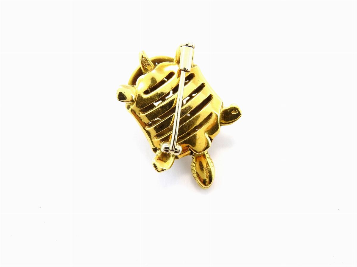 Spilla Animalier Pomellato in Oro Giallo