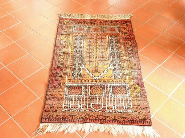 Caucasic Prayer Carpet  - Auction House sale: Art and Design  in "Horto Antico" villa - II - II - Maison Bibelot - Casa d'Aste Firenze - Milano