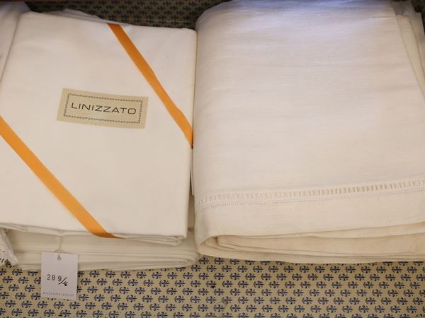 Linen and cotton sheets lot