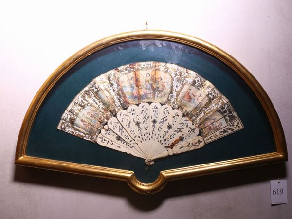 Fan  (Late 19th/Early 20th Century)  - Auction House sale: Art and Design in "Horto Antico" villa - III - III - Maison Bibelot - Casa d'Aste Firenze - Milano