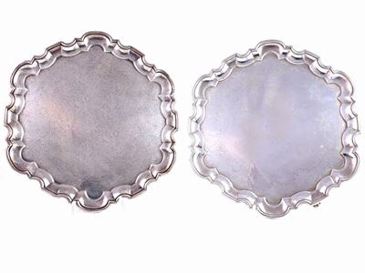 Coppia di Salver in Argento