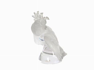 Scultura in Cristallo "cacatoo"