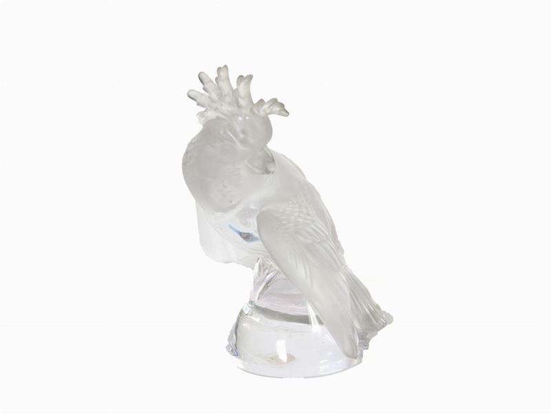 Marc Lalique - Scultura in Cristallo "cacatoo"