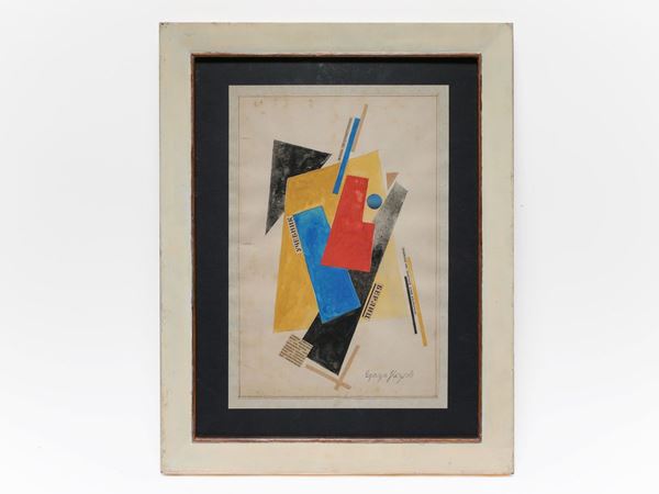 Erazm Koslov : Composition  ((20th Century))  - Auction Furniture and Oldmaster painting / Modern and Contemporary Art - I - Maison Bibelot - Casa d'Aste Firenze - Milano