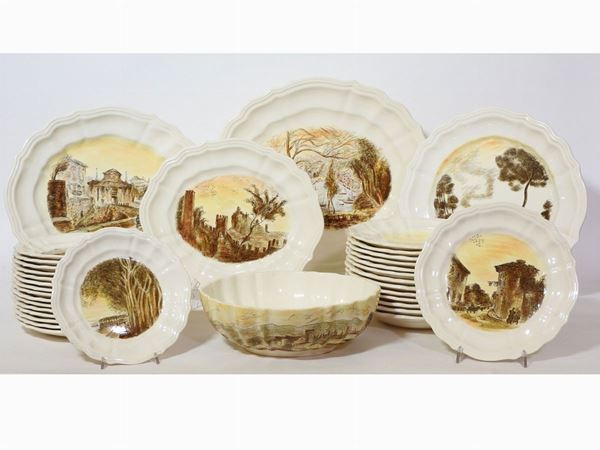 Michele Cascella - Ceramic Dishes Set, Società Ceramica Italiana Laveno, 1950
