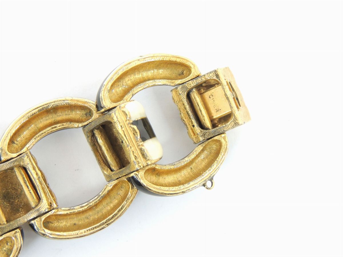 Bracciale in Metallo Dorato e Smalti, Ciner