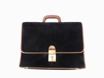 Ventriquattore in Camoscio Nero, Gucci