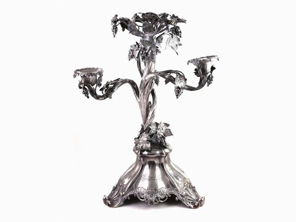 Candeliere centrotavola in argento