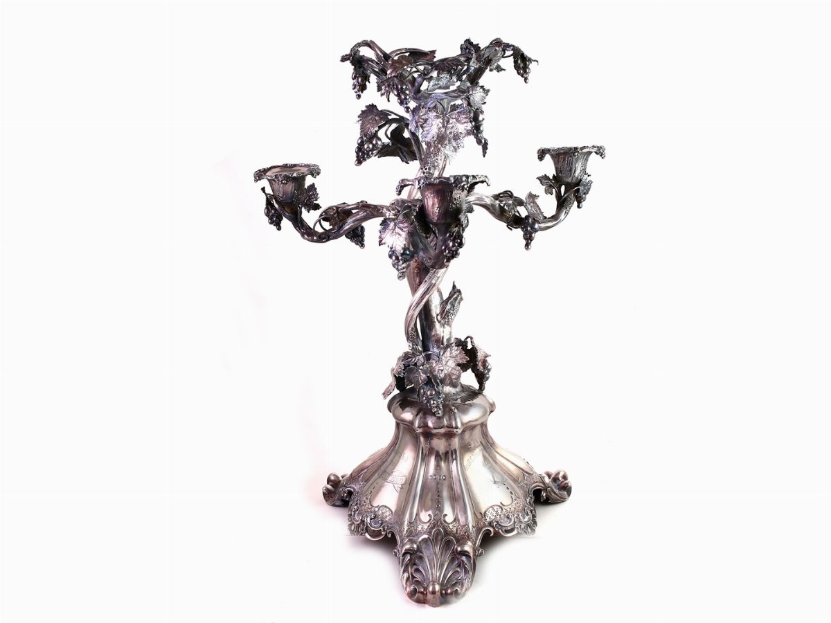 Candeliere Centrotavola in Argento