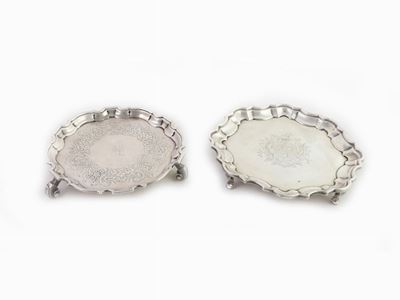 Coppia di Salver in Argento