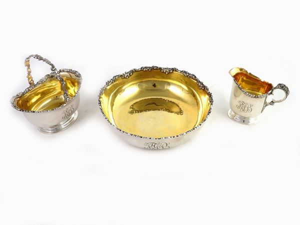 Set per fragole in argento, Manifattura Tiffany
